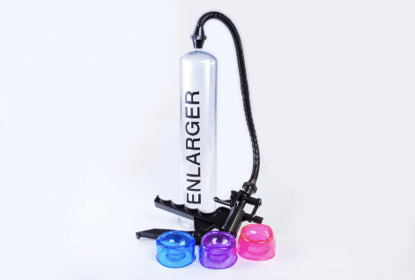 An Enlarger brand penis pump with multiple attachments